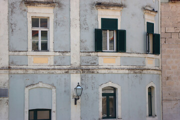 Fototapeta premium Historic and traditional Mediterranean architecture in Makarska, Croatia. 