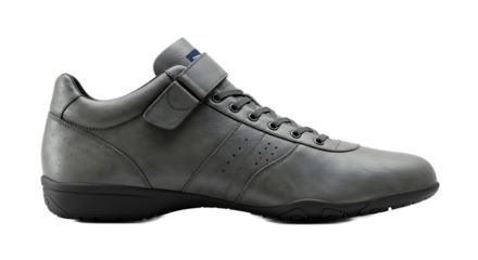 Gray Athletic Shoe Detailed Side View