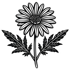 Adobe Illustrator Flower Icons Editable stroke. In set icons as Medical herbs, Leaf, Plant, Rose, Bouquet