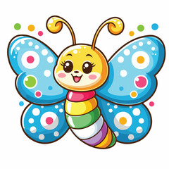 Fototapeta premium Vector Cartoon Butterfly