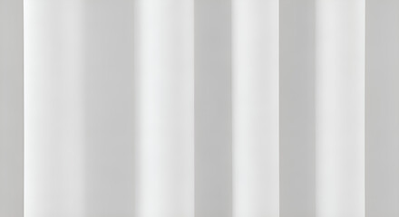 A white shower curtain with soft folds, close-up detail