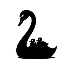 illustration of goose swan vector 