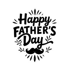 graphic design of happy fathers day 