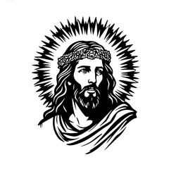 outline of Jesus Christ silhouette 