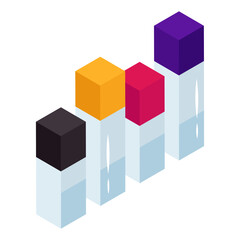 Obraz premium Modern design icon of bar chart