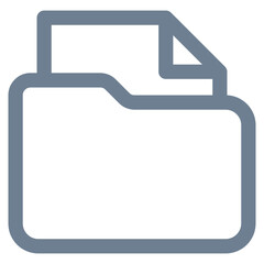 File Folder Icon Element For Design