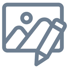 Fototapeta premium Photo Edit Icon Element For Design