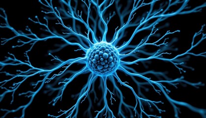 Fototapeta premium Exploring cellular structures in microscopic detail lab environment scientific illustration abstract viewpoint