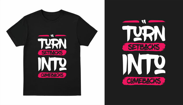 Black and red modern brush stylish motivational quotes typography slogan. Colorful geometric design illustration vector for print t shirt, poster, sticker, wall art, merchandise, apparels