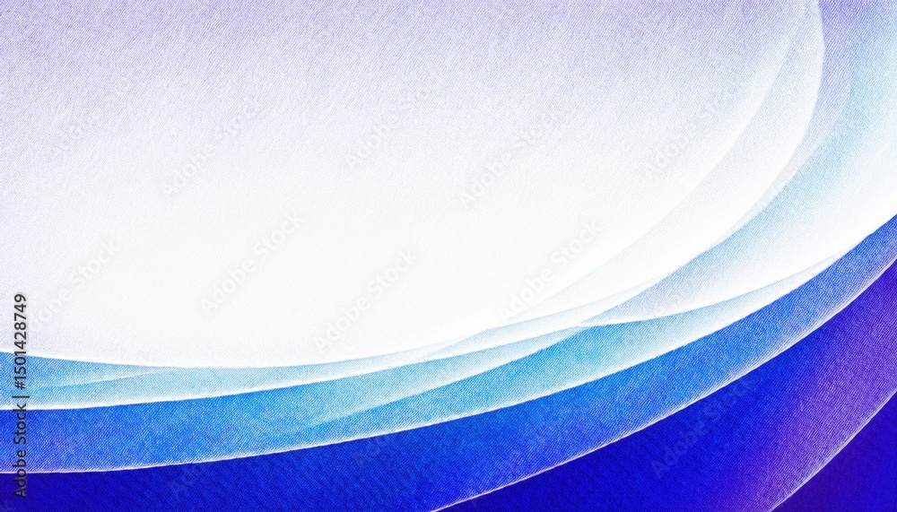 Poster abstract gradient blue wave landscape with halftone texture for web design, branding, or print background

