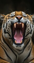 Obraz premium Roaring tigers raw power revealed