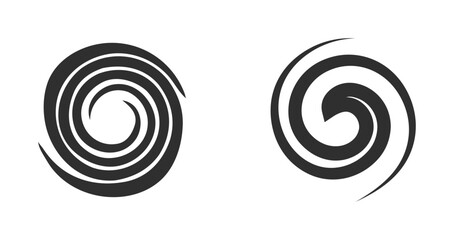 Set design spiral circle illustration