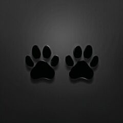 black paw print