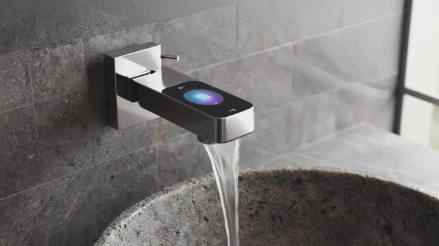 Water tap with sensor.