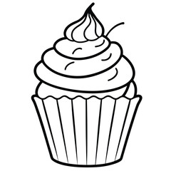 cupcake vector illustration
