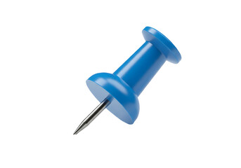 blue pushpin board isolated on transparent background Generative Ai.
