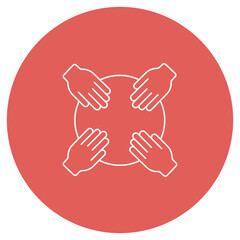 Collaborative Work icon, Stronger Together Unlocking the Power of Collaborative Work, Team Synergy Driving Success Through Collaboration, vector