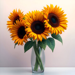 Obraz premium sunflowers in a vase