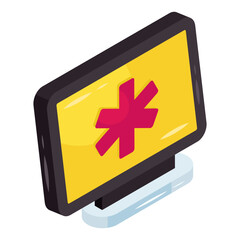 Fototapeta premium Trendy vector design of online medication 