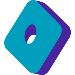Retro Geometric Shape Element