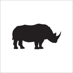 rhino,silhouette,strength high resolution vector endangered animal for eco projects zoo branding social media posts and digital branding materials powerful presence themes