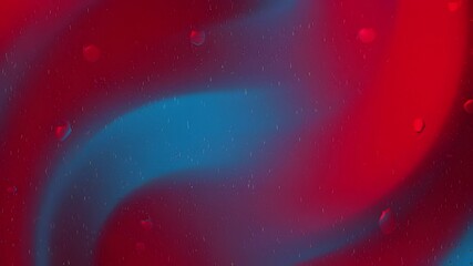 Abstract vibrant red and blue swirling pattern.