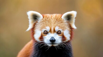 Obraz premium Adorable Red Panda Portrait, Close up of a Red Panda's Face