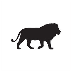 lion,silhouette,walk high resolution vector wild animal for safari designs adventure branding content for social platforms and digital promotion strength and power themes