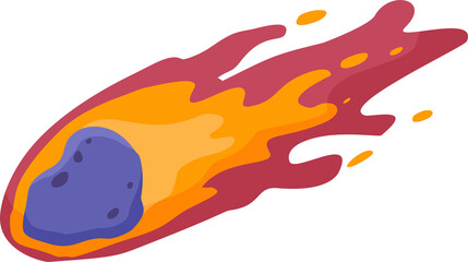 Colorful Comet Illustration © Alif