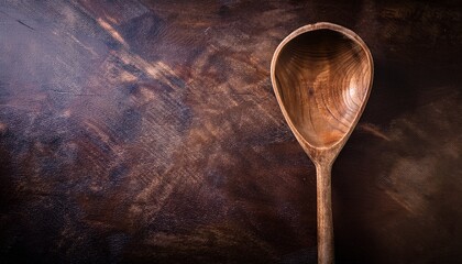 wooden ladle kitchen utensil cooking tool rustic background food preparation