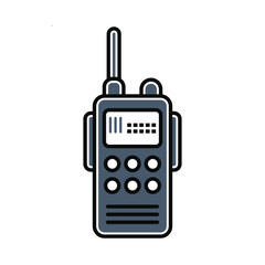 Walkie Talkie Icon Vector Art Illustration Design