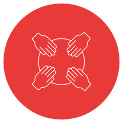 Collaborative Work icon, Stronger Together Unlocking the Power of Collaborative Work, Team Synergy Driving Success Through Collaboration