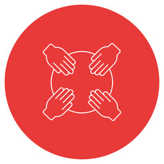 Collaborative Work icon, Stronger Together Unlocking the Power of Collaborative Work, Team Synergy Driving Success Through Collaboration