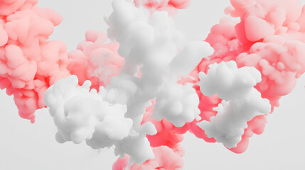 smoke Ink-like smoke floats gracefully in water, captured in ultra-close detail, showcasing high fidelity and vibrant textures.