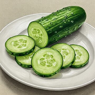 오이, 먹을것, 야채, green, 고립시키는, 신선, 슬라이스, 베다, 백, 건강한, 샐러드, 채식주의, 유기농, 성분, 새로운, 날 것의, 익는, 규정식, 영양, 근접, 과일