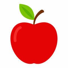 red apple vector illustration