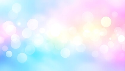 Soft and Dreamy Background with Colorful Bokeh Effect for Creative Projects and Designs