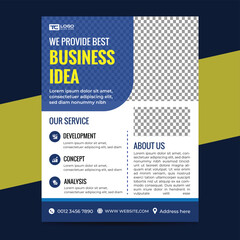 Digital marketing agency and corporate social media post or square banner template