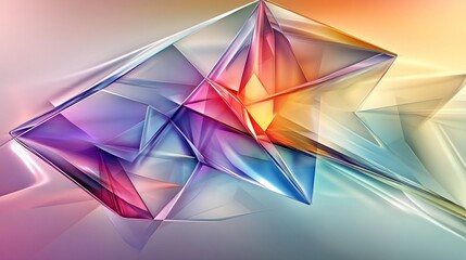 Obraz premium Abstract colorful geometric shapes background