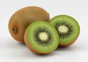 Obraz premium kiwi on white background