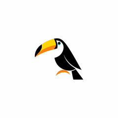 Fototapeta premium uncommon bird logo design 