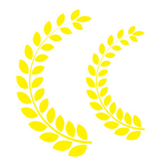 Wheat ears icon set. Wheat logo. Grain spikes set icons. Grain icon. Agriculture symbol. vector illustration.