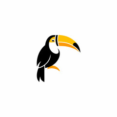 Naklejka premium uncommon bird logo design 