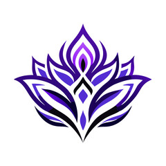 abstract  flower logo 