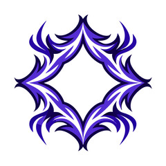 abstract  flower logo 