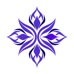 abstract  flower logo 