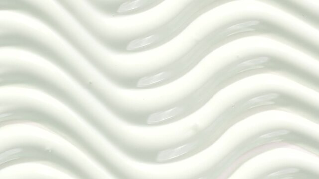 Waves cream texture, macro shot.
