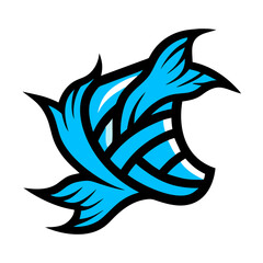 abstract  flower logo 