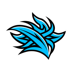 abstract  flower logo 