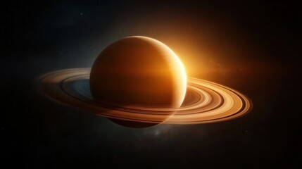 This awe-inspiring image of Saturn presents the planet in stunning detail, with its iconic rings and glowing hues, symbolizing the beauty and mystery of the universe itself.